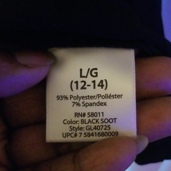 Ladies Black George Dress LG 12-14 - Picture 7 of 8